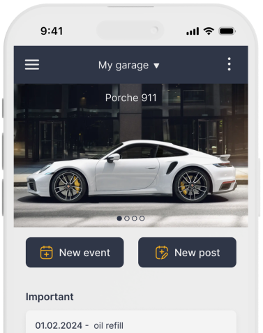Garage as a control panel for your car
